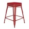 Flash Furniture 24" Red Metal Stool-Red Poly Seat CH-31320-24-RED-PL2R-GG - alternate 10